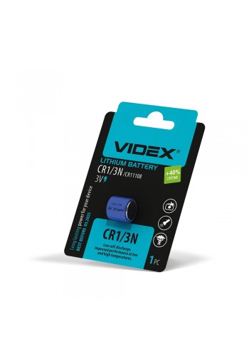 Батарейка літієва Videx CR1/3N 1шт BLISTER CR1/3N 1pc - 298863