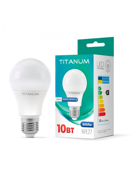 LED лампа TITANUM A60 10W E27 3000K TLA6010273 - 296708
