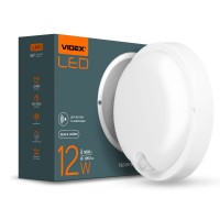 LED світильник з датчиком ІЧ IP54 круглий VIDEX 12W 5000K сенсорний білий VL-BHR-125W-SP - 480680