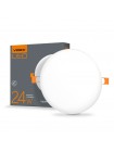 LED світильник безрамковий круглий VIDEX 24W 4100K VL-DLFR-244 - 298191