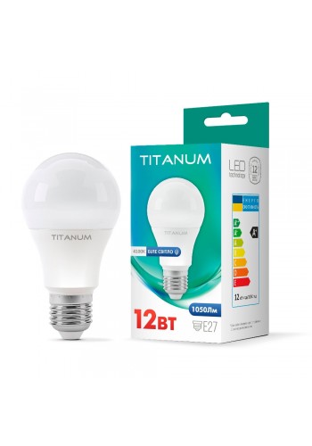 LED лампа TITANUM A60 12W E27 4100K 220V TLA6012274 - 294162