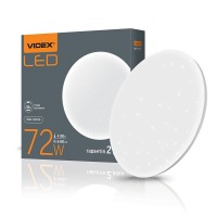 LED світильник настінно-стельовий Круглий VIDEX 72W 4100K Зоряне небо VL-CLR-724S - 481861