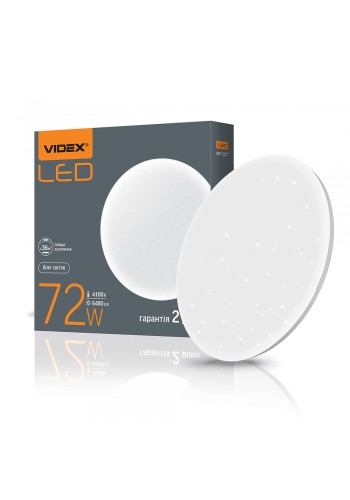 LED світильник настінно-стельовий Круглий VIDEX 72W 4100K Зоряне небо VL-CLR-724S - 481861