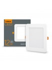 LED светильник встраиваемый квадрат VIDEX 12W 5000K