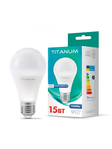 LED лампа TITANUM A65 15W E27 3000K TLA6515273 - 298801
