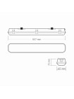 LED світильник IP65 лінійний під лампу 2хТ8 VIDEX 0,6М 220V VL-BNW-T8062G - 484824