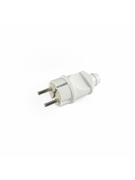 Вилка мережева з/з пряма 16А біла TITANUM STANDARD TF-PL116G-W - 483988