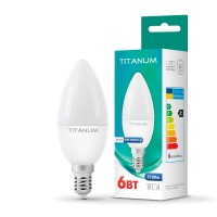 LED лампа TITANUM C37 6W E14 4100K TLС3706144 - 297521