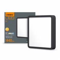 LED Світильник накладний квадрат VIDEX 18W 5000K Black VL-DLSS-185B - 485067