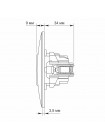 Розетка одинарна кремова VIDEX BINERA VF-BNSK1-CR - 296043