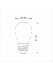 LED лампа TITANUM G45 6W E27 3000K TLG4506273 - 298825
