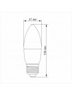 LED лампа TITANUM C37 6W E27 4100K TLС3706274 - 297545