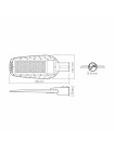 LED ліхтар вуличний IP65 100W 10000Lm 5000K VL-SLE16-1005