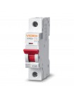 Автоматичний вимикач RS4 1п 16А С 4,5кА VIDEX RESIST VF-RS4-AV1C16 - 481113