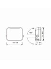 LED прожектор VIDEX F3 20W 5000K 220V Black (VLE-F3-0205B) VLE-F3-0205B - 542439