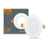 LED светильник встраиваемый круглый VIDEX 6W 5000K