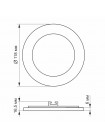 LED светильник встраиваемый круглый VIDEX 6W 5000K