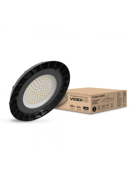 LED світильник висотний ХайБей VIDEX 100W 5000K чорний