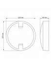 LED світильник IP65 круглий VIDEX 18W 5000K з сенсором освітленості VL-BH12R-185-N - 299860
