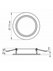 LED світильник Back вбудований круглий VIDEX 15W 5000K VL-DLBR-155 - 480475