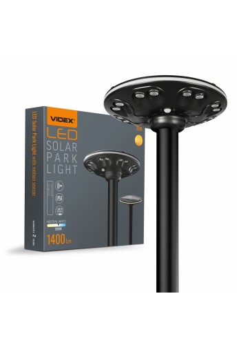 LED світильник автономний парковий IP54 VIDEX 1400Lm Сенсорний VL-GLSO-1254-S - 484329