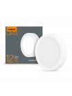 LED Світильник круглий накладний VIDEX 12W 5000K White VL-DLRS-125 - 295459