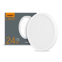 LED Світильник круглий накладний VIDEX 24W 5000K White VL-DLRS-245 - 296692