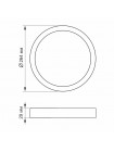 LED Світильник круглий накладний VIDEX 24W 5000K White VL-DLRS-245 - 296692