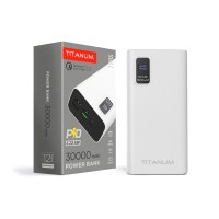Повербанк TITANUM 728S 30000mAh 22.5W White TPB-728S-W - 483506