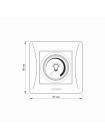 Димер LED 200Вт срібний шовк VIDEX BINERA VF-BNDML200-SS - 480314