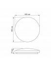 LED світильник настінно-стельовий Круглий VIDEX 72W 4100K Зоряне небо VL-CLR-724S - 481861