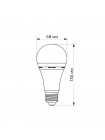 LED лампа акумуляторна TITANUM A68 10W E27 4000K 220V TL-EMA68-10274 - 483582