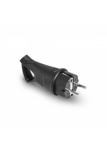 Вилка мережева IP44 з/з пряма 16A з ручкою чорна TITANUM STANDARD ТF-PL316IP-B - 485104
