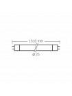 LED лампа VIDEX T8 24W 1.5M 4000K 185-265V матова VLE-T8-24154 - 540701