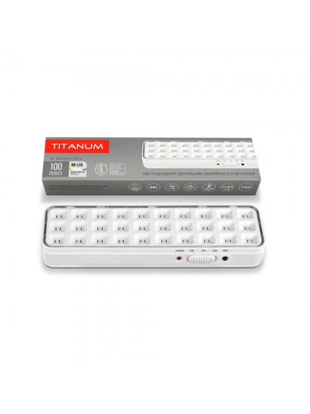 LED світильник аварійний TITANUM 30 LED 6500K TL-EM1106 - 483612
