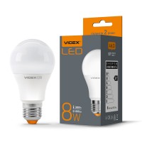 LED лампа VIDEX  A60e 8W E27 3000K VL-A60e-08273 - 293561