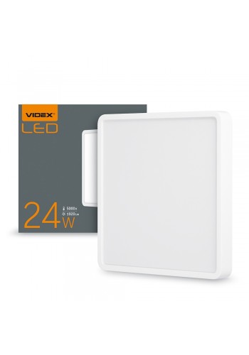 LED Світильник накладний квадрат VIDEX 24W 5000K White VL-DLSS-245 - 296685