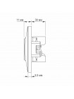 Розетка подвійна кремова VIDEX BINERA VF-BNSK2-CR - 296067