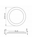 LED светильник встраиваемый круглый VIDEX 18W 5000K