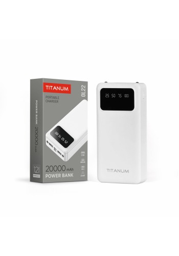 Повербанк 20000mAh TITANUM OL22 White TPB-OL22-W - 484176