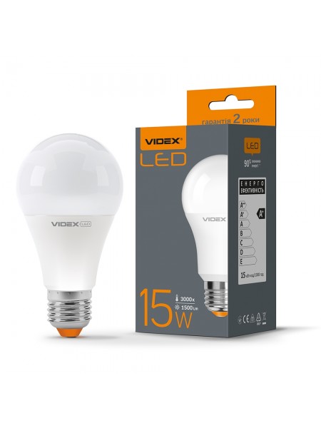 LED лампа VIDEX  A65e 15W E27 3000K VL-A65e-15273 - 293608