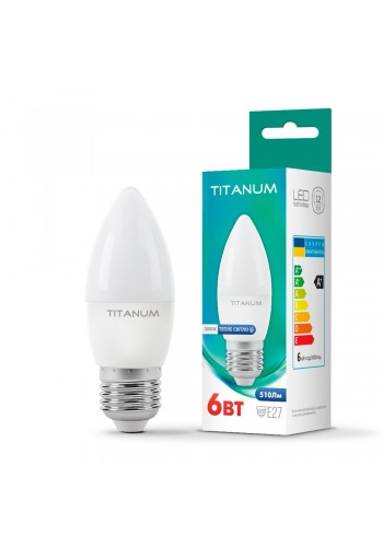 LED лампа TITANUM C37 6W E27 3000K TLС3706273 - 298849