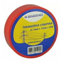 Ізострічка АСКО 0,13ммх19мм / 20м червона ( A0150020042 )