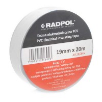 Ізострічка Radpol 0,13ммх19мм / 20м біла ( AR 19/20-B )