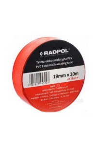 Ізострічка Radpol 0,13ммх19мм / 20м червона ( AR 19/20-K )