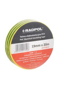 Ізострічка Radpol 0,13ммх19мм / 20м жовто-зелена ( AR 19/20-ZT )