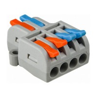 Клема швидкого монтажу 2x4х4 мм² прохідна  DB-42 ACKO ( A0130010118 )