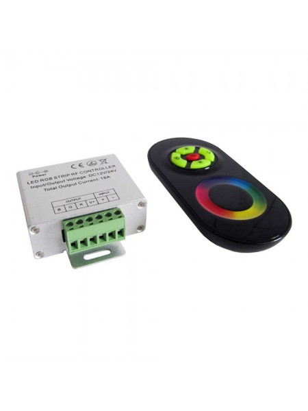 Контролер стрічки LED LIGHT 18A (RGB) 216W з сенсорним пультом чорний ( 55/1 )