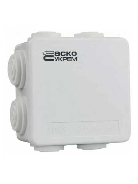 Коробка розподільча АСКО 85х85х50 біла IP44 ( A0150170017 )