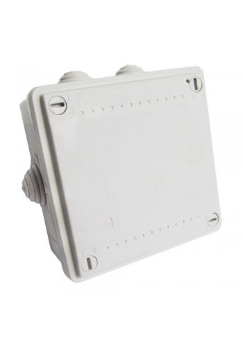 Коробка розподільча ДКС 100х100х50 сіра IP55 з подвійним замком ( 54800 )